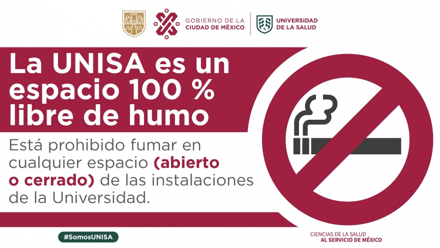 UNISA es un espacio 100 % libre de humo