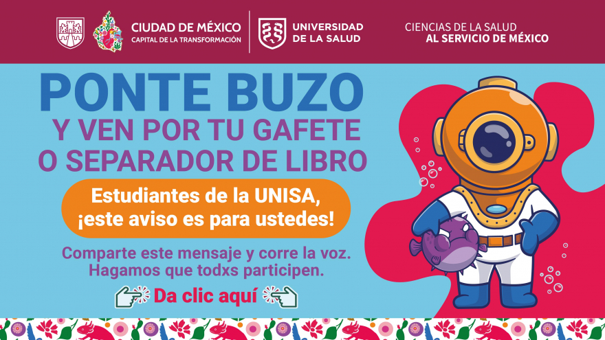 Ponte Buzo y ven por tu Gafete o Separador de Libro