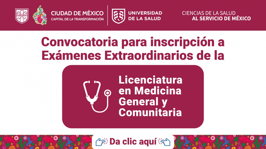 Convocatoria para inscripción a Exámenes Extraordinarios de la LMGC