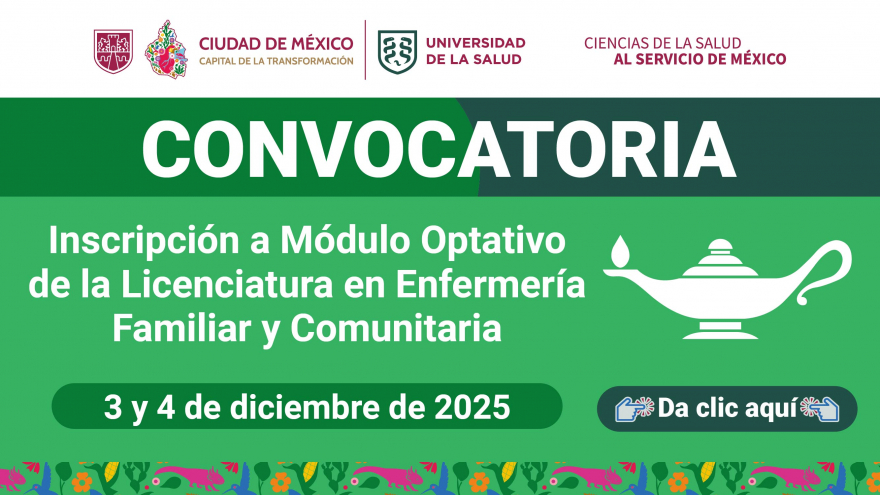 Inscripción a Módulo Optativo de la Licenciatura en Enfermería Familiar y Comunitaria