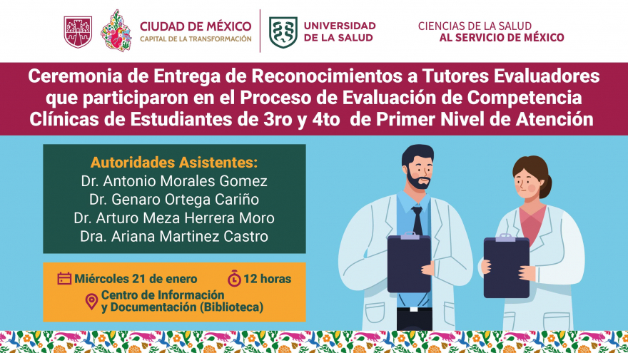 Ceremonia de Entrega de Reconocimientos a Tutores Evaluadores