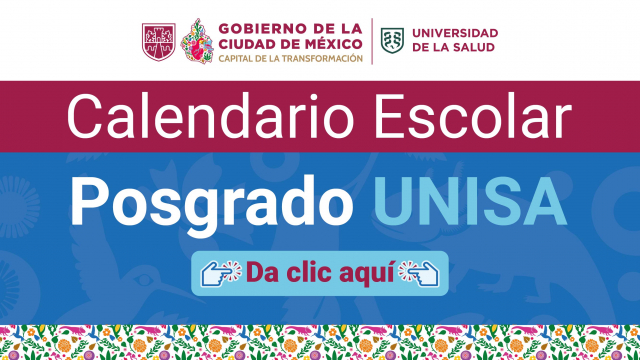 Calendario Escolar Posgrado UNISA