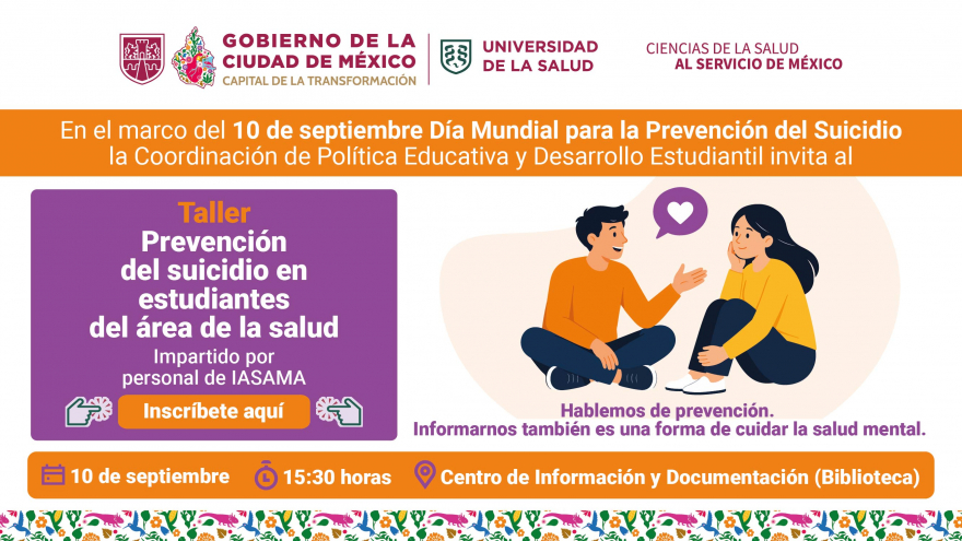 Taller Prevención del suicidio en estudiantes del área de la salud
